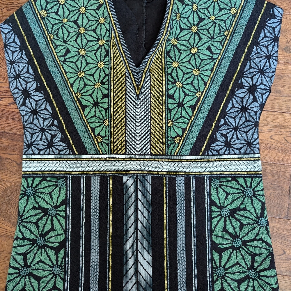 Zara Basic Womens Size S Casual Dress Geometric Print EUC - Picture 3 of 8